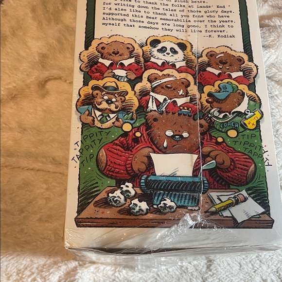 Lands' End Kid Kodiak Bear with Red Sweater vintage 1996 - Picture 4 of 6